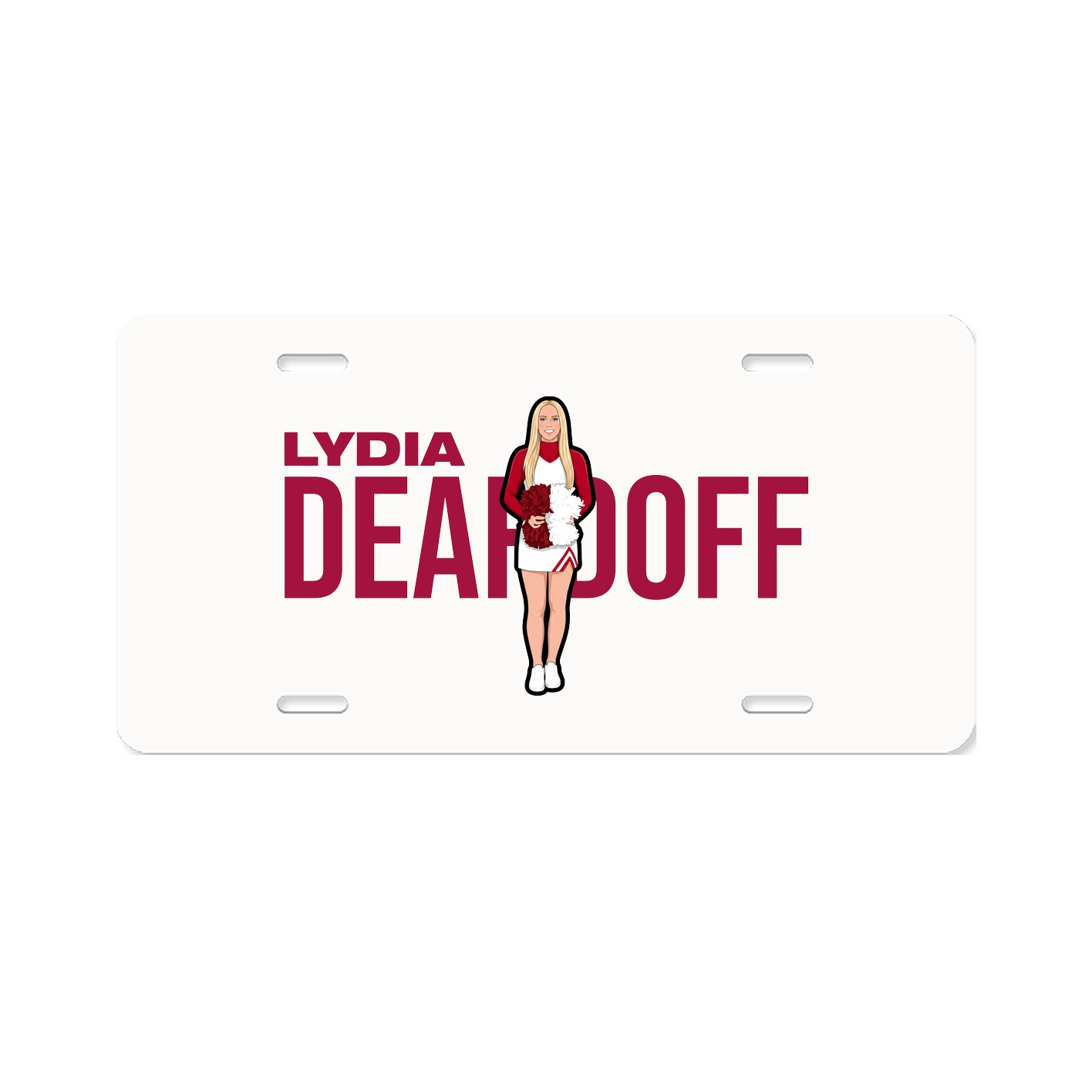 License Plate — Player Name in Classic