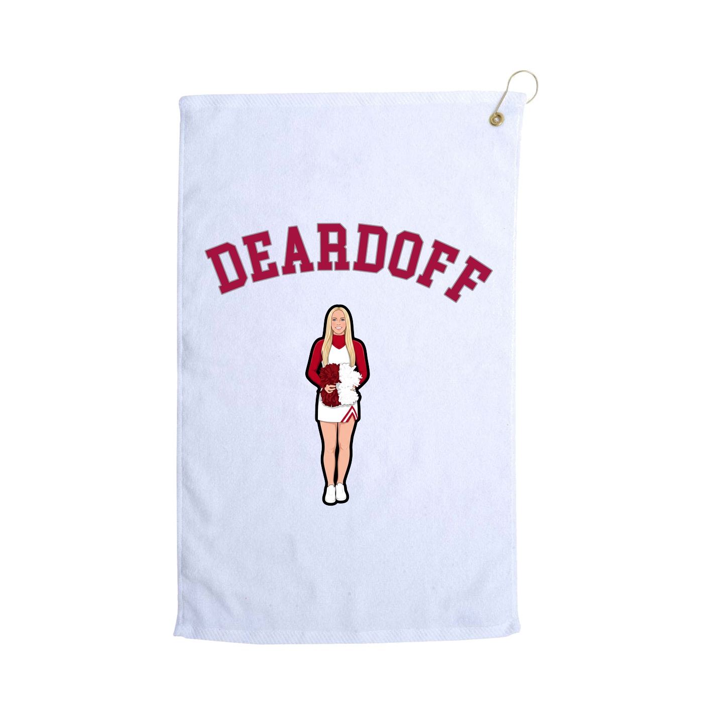 Golf Towel — Shirsey Arch in White