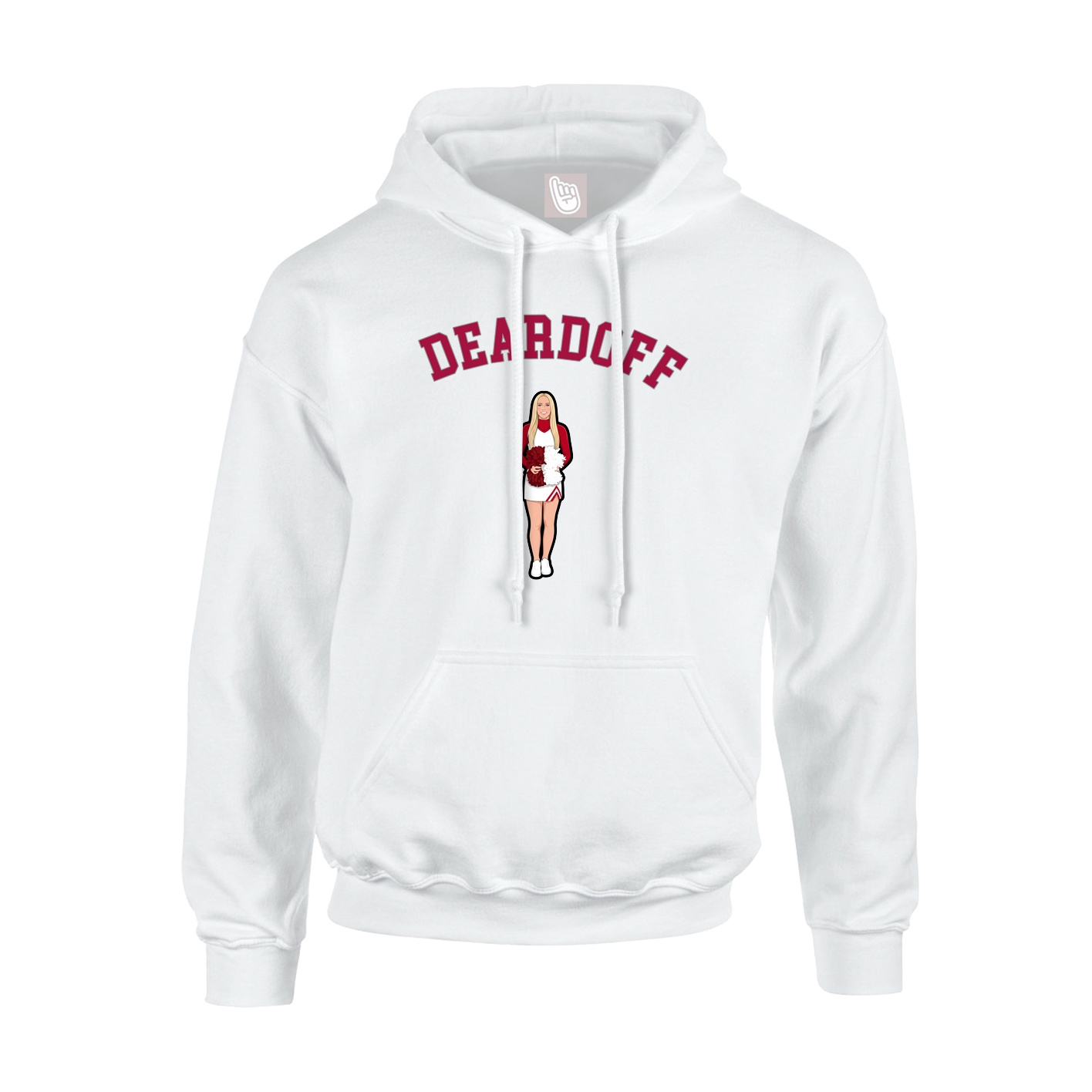 Youth Hoodie — Shirsey Arch in White