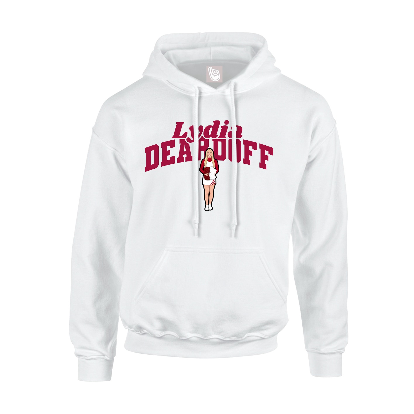 Youth Hoodie — Signature Arch in White