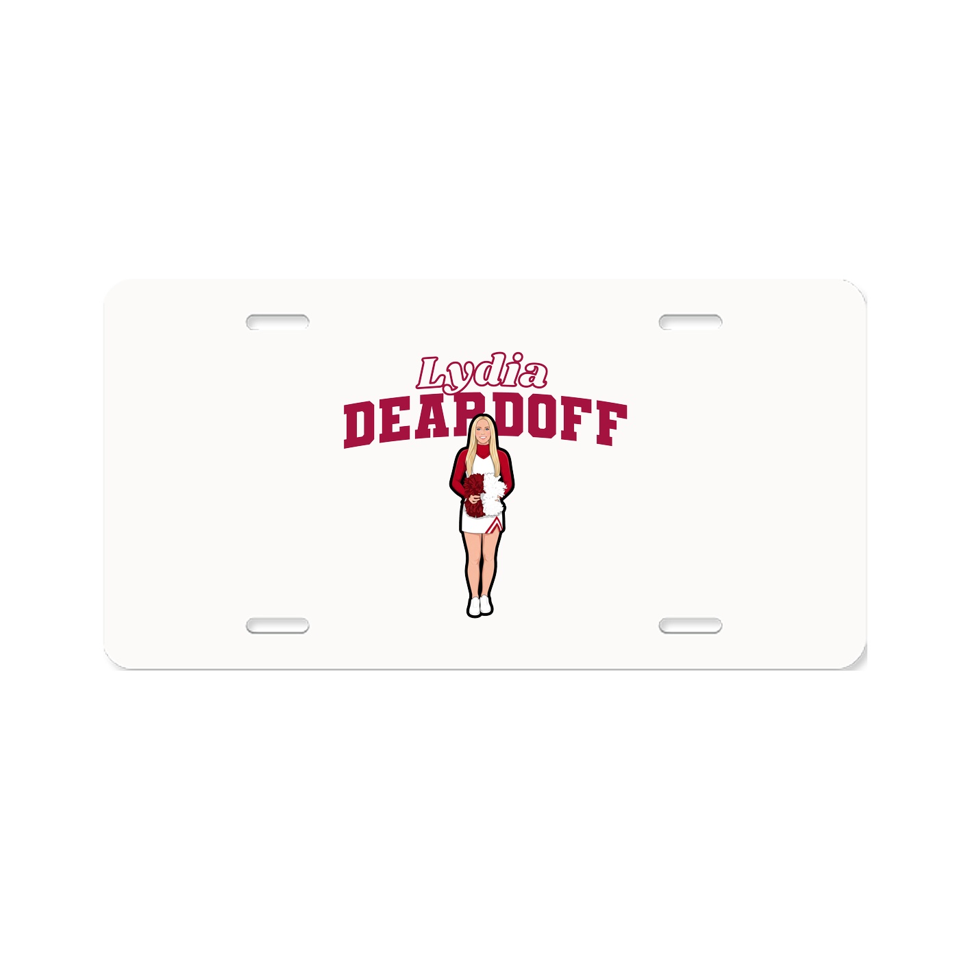 License Plate — Name Arch in Classic