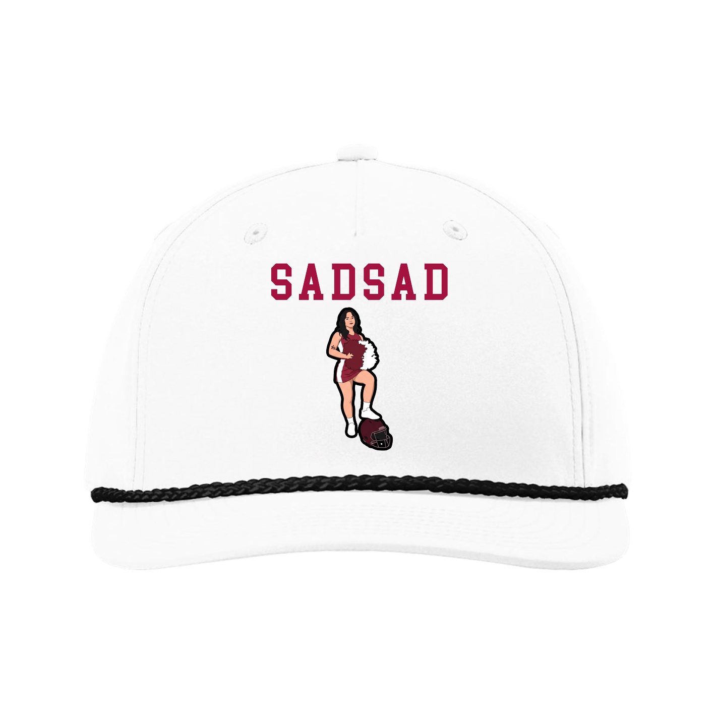 Five-Panel Classic Rope Cap — Shirsey in White
