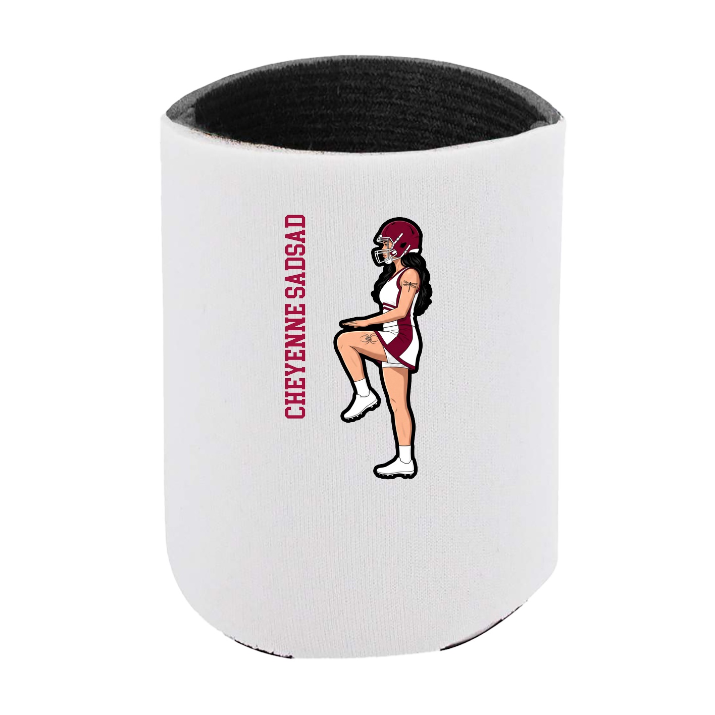 Can Holder — Name Vertical in White