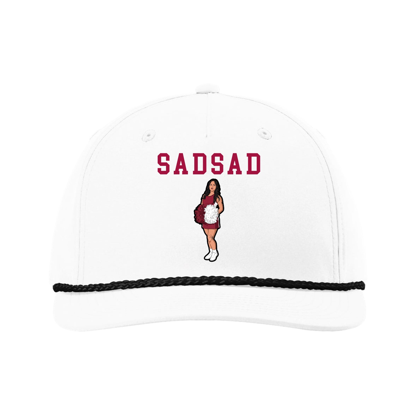 Five-Panel Classic Rope Cap — Shirsey in White