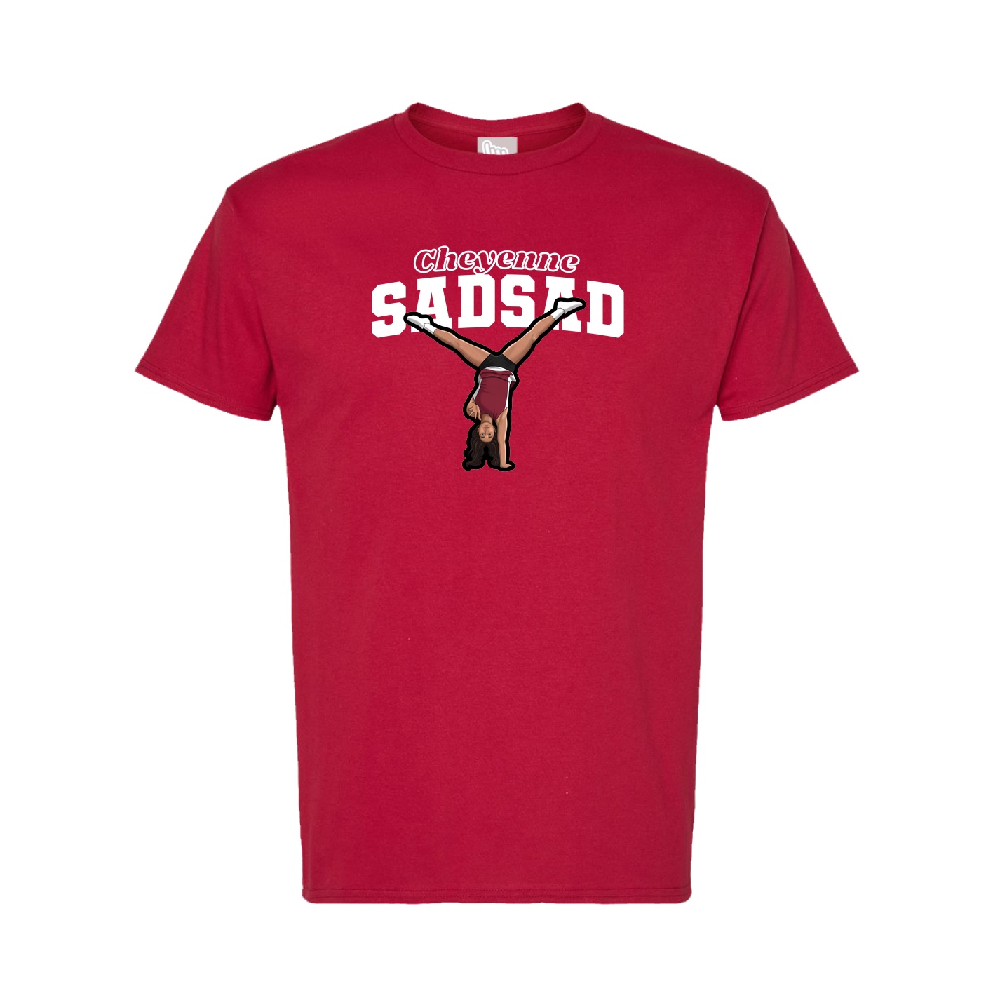 Tee — Name Arch in Crimson