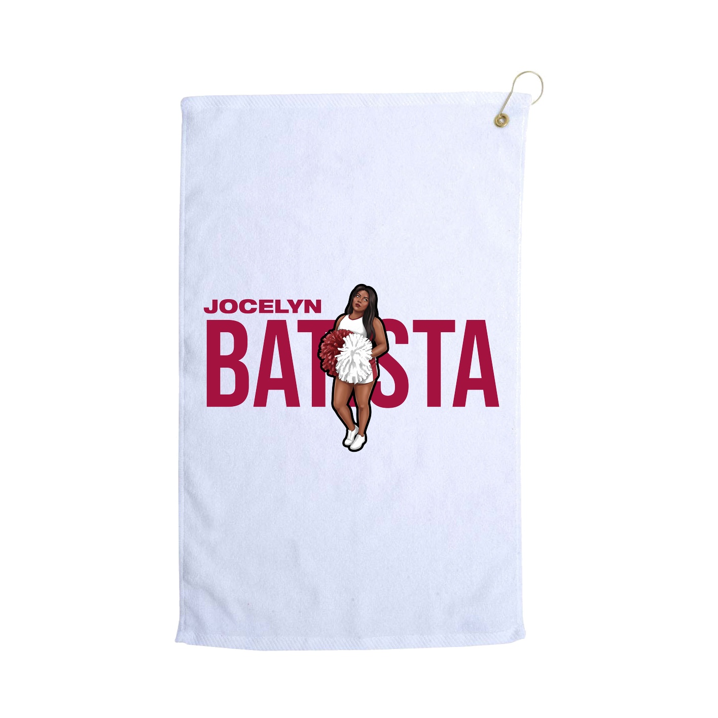 Golf Towel — Player Name in White
