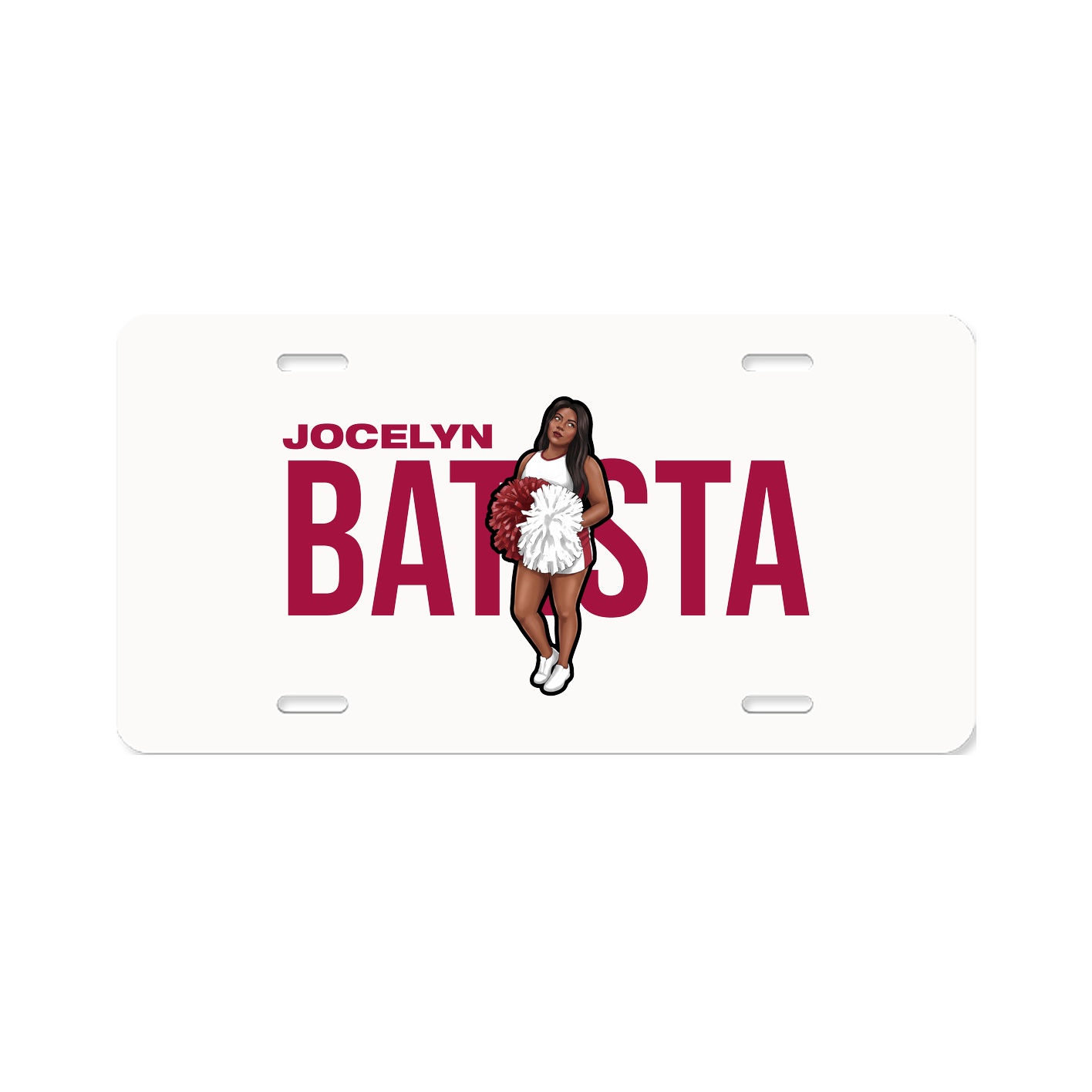 License Plate — Player Name in Classic