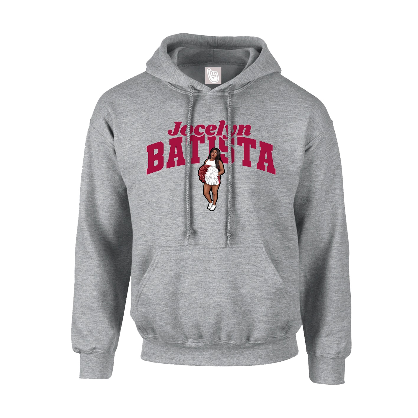 Youth Hoodie — Signature Arch in Grey