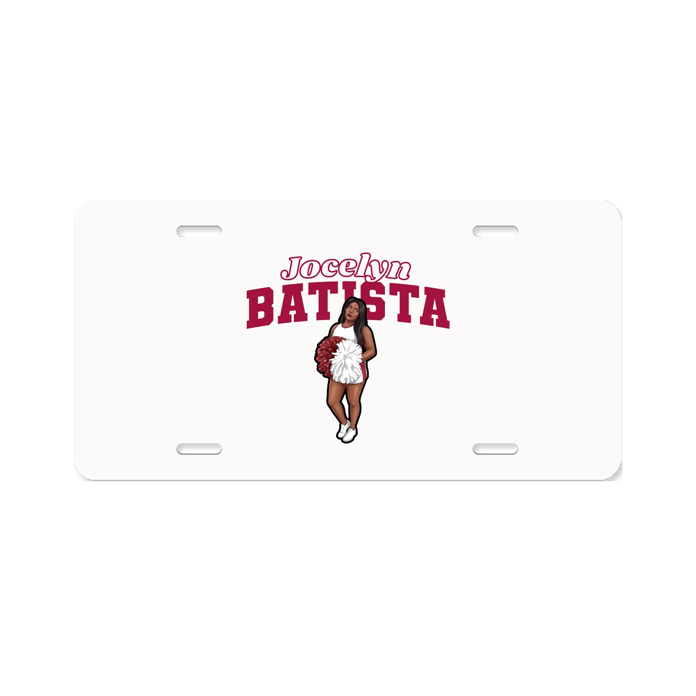 License Plate — Name Arch in Classic