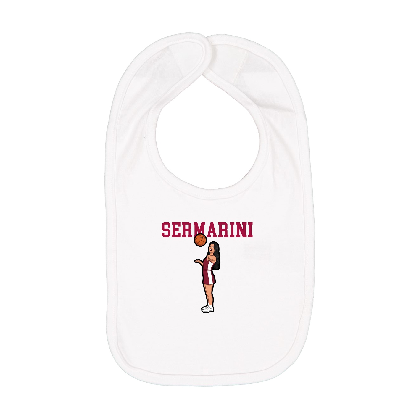 Infant Bib — Shirsey in White