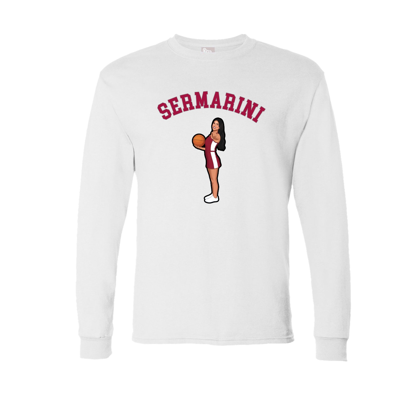 Long Sleeve Tee — Shirsey Arch in White