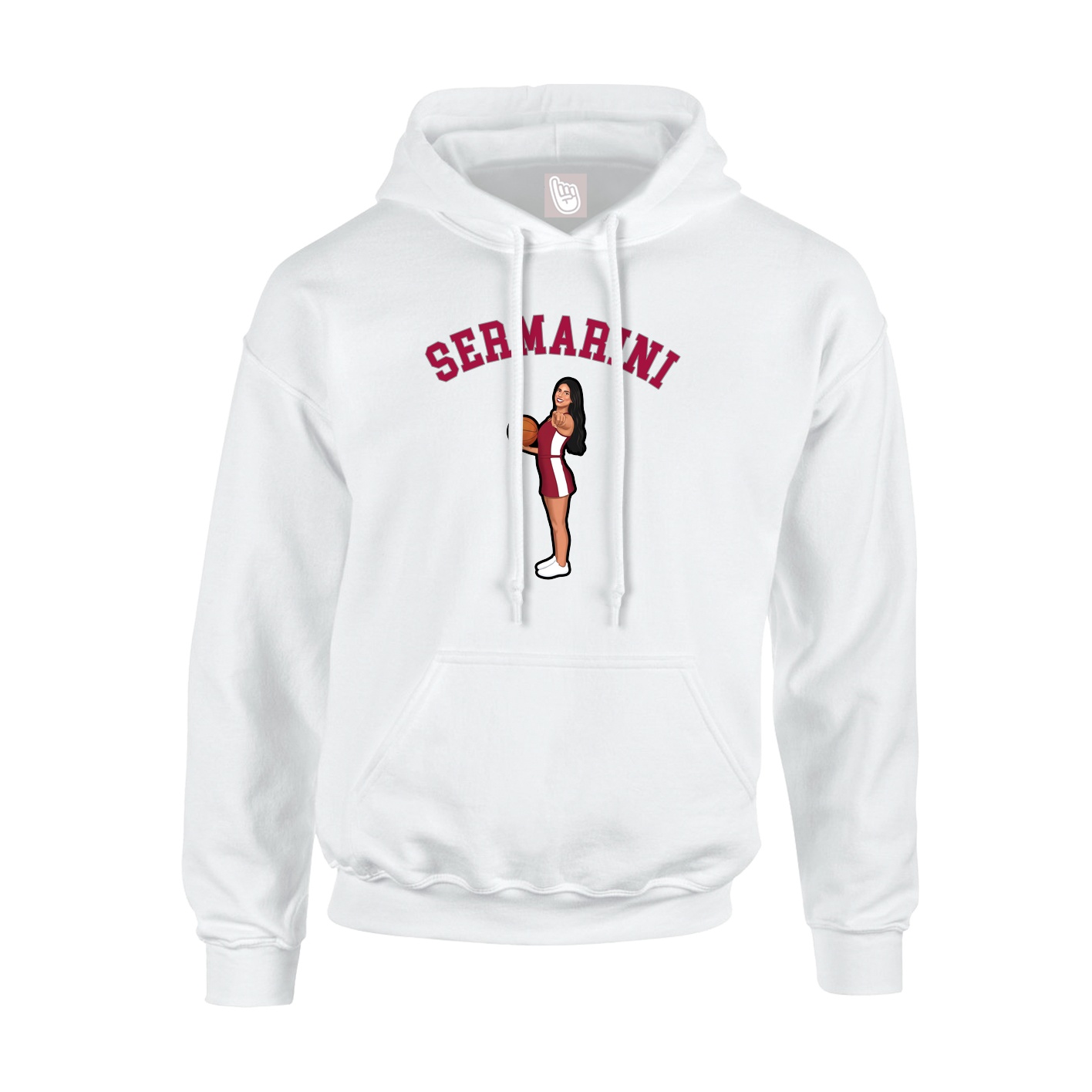 Youth Hoodie — Shirsey Arch in White