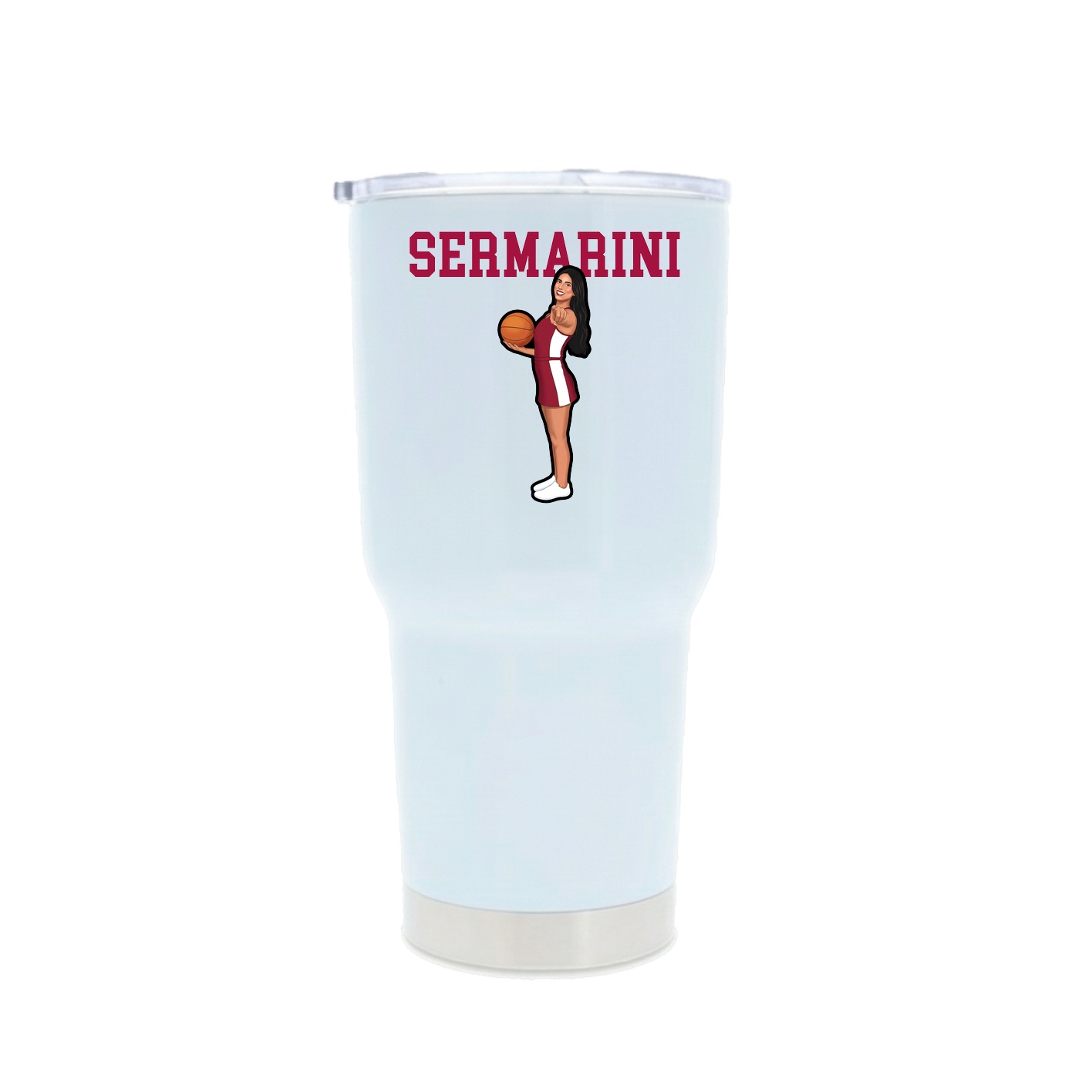 30oz Stainless Steel Tumbler — Shirsey in White