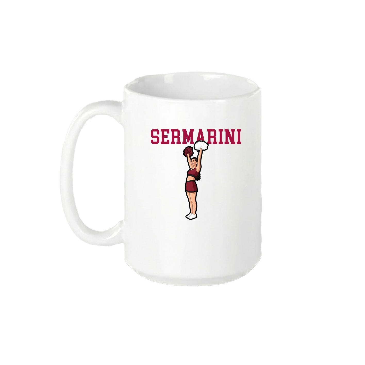 15oz Coffee Mug — Shirsey in White