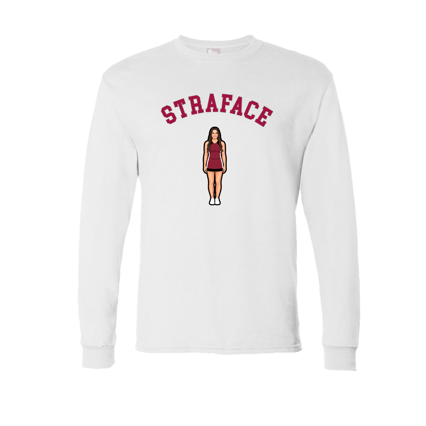Long Sleeve Tee — Shirsey Arch in White
