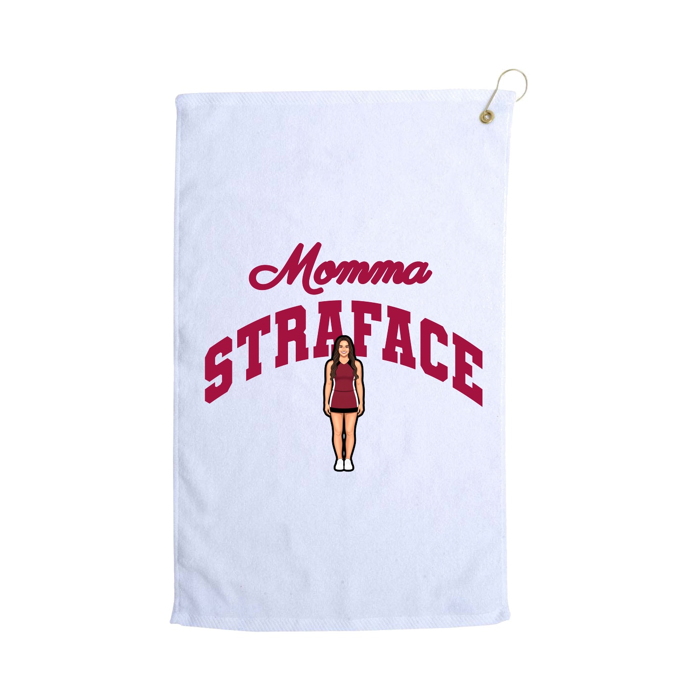 Golf Towel — Mothers Day Arch in White