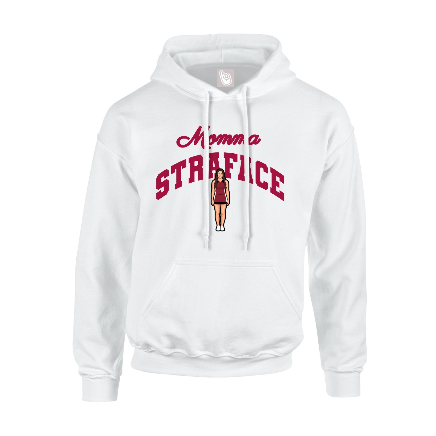 Youth Hoodie — Mothers Day Arch in White