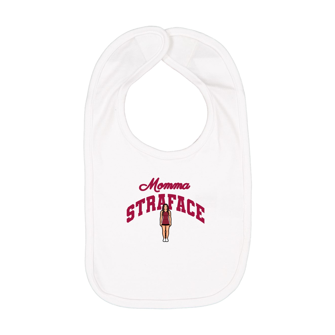 Infant Bib — Mothers Day Arch in White