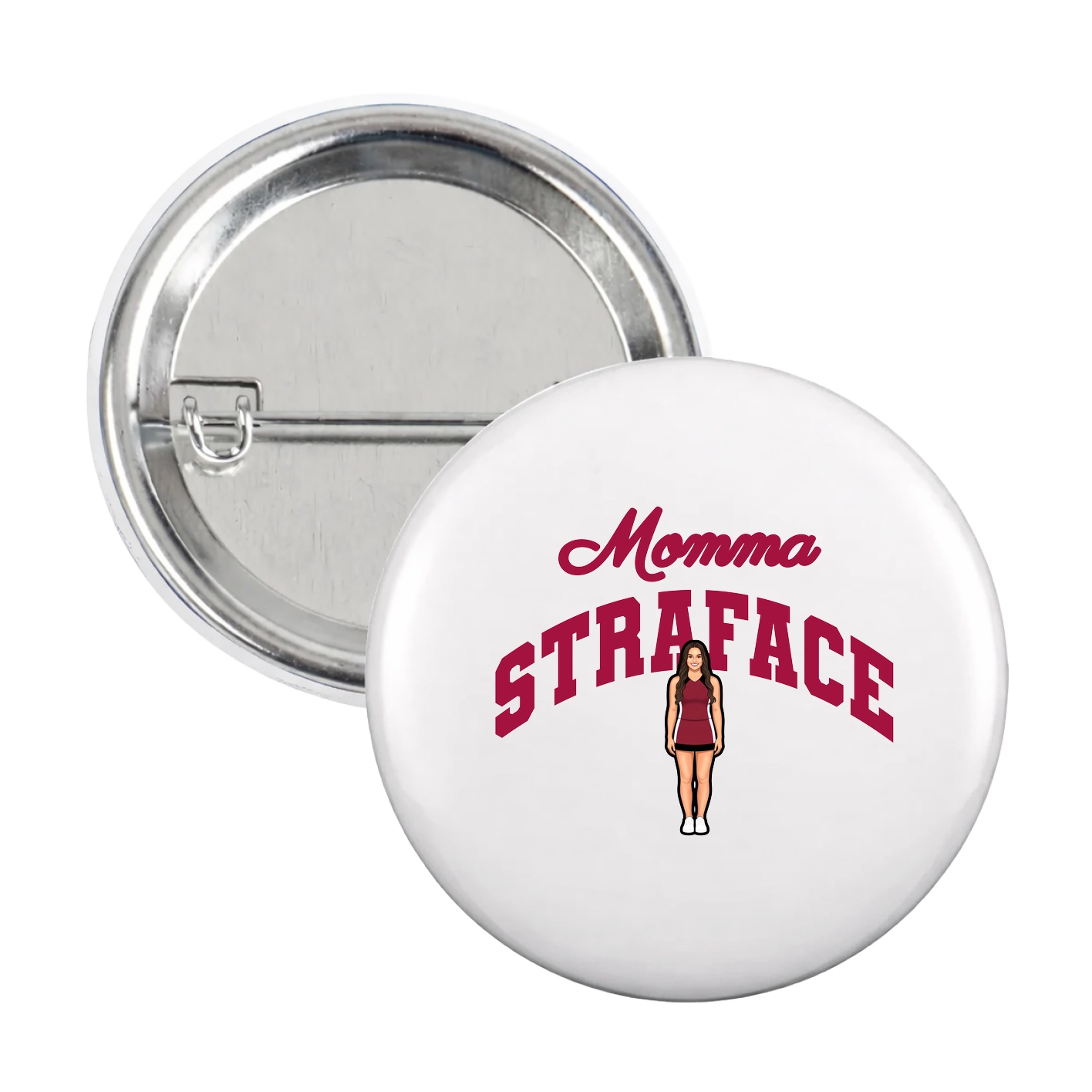 Game Day Button — Mothers Day Arch in White
