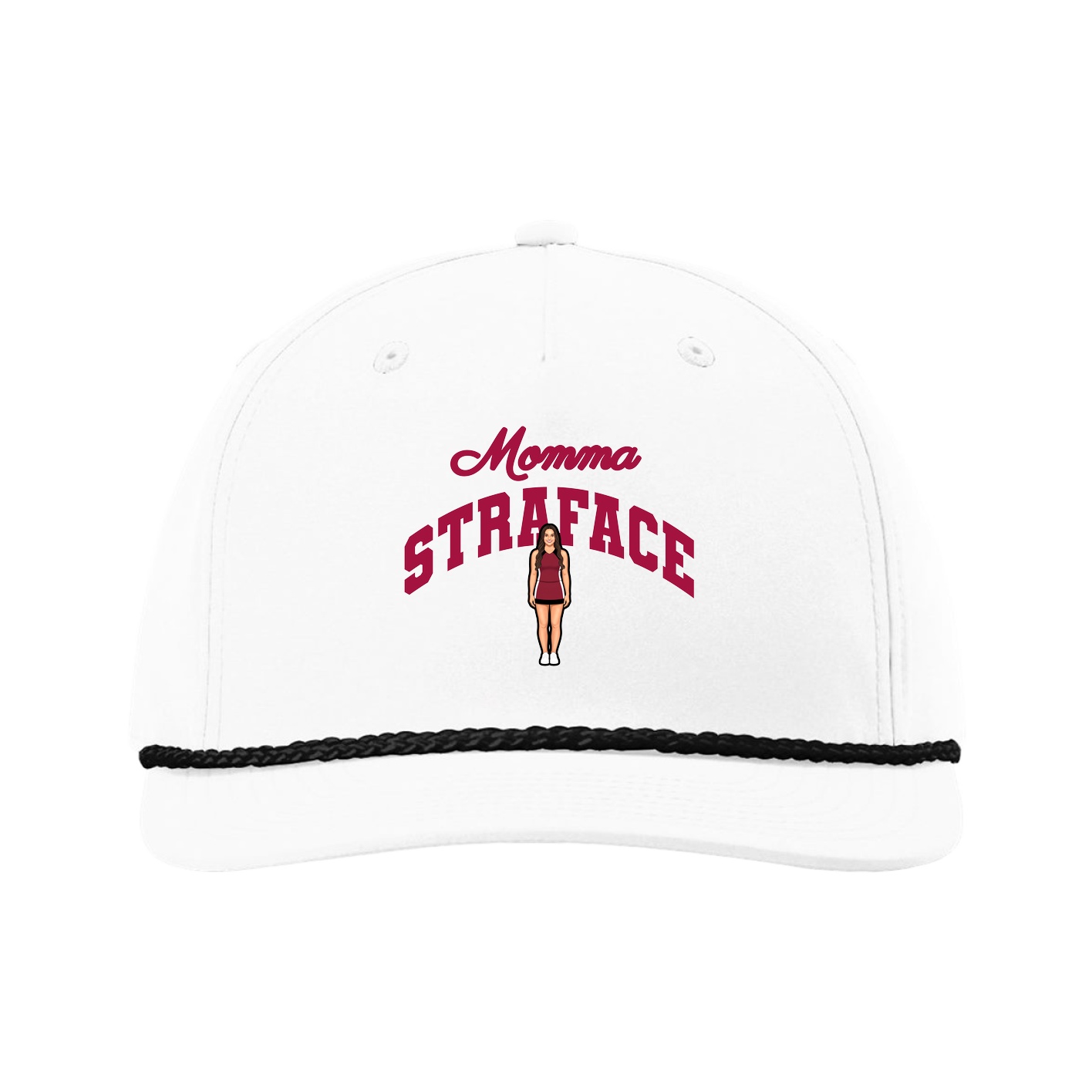 Five-Panel Classic Rope Cap — Mothers Day Arch in White