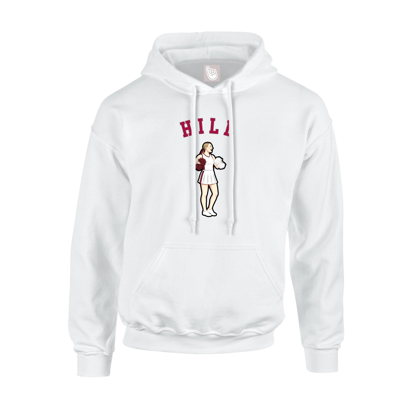 Youth Hoodie — Shirsey Arch in White