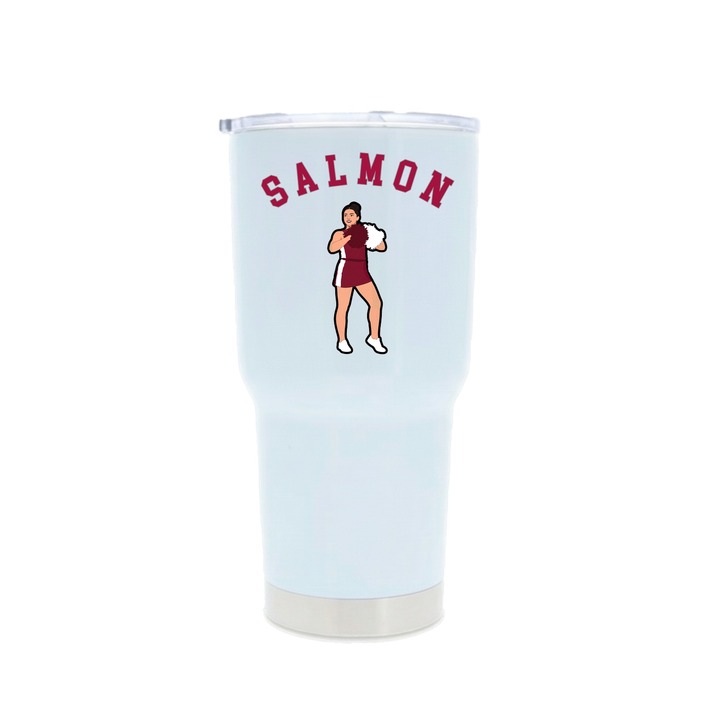 30oz Stainless Steel Tumbler — Shirsey Arch in White