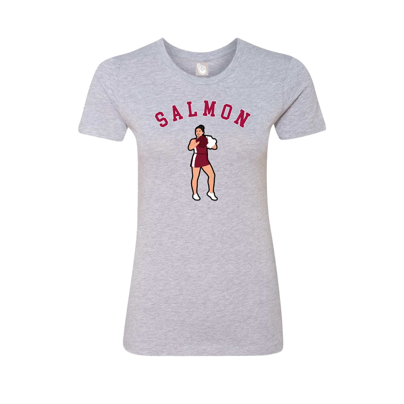 Fitted Women's Tee — Shirsey Arch in Grey