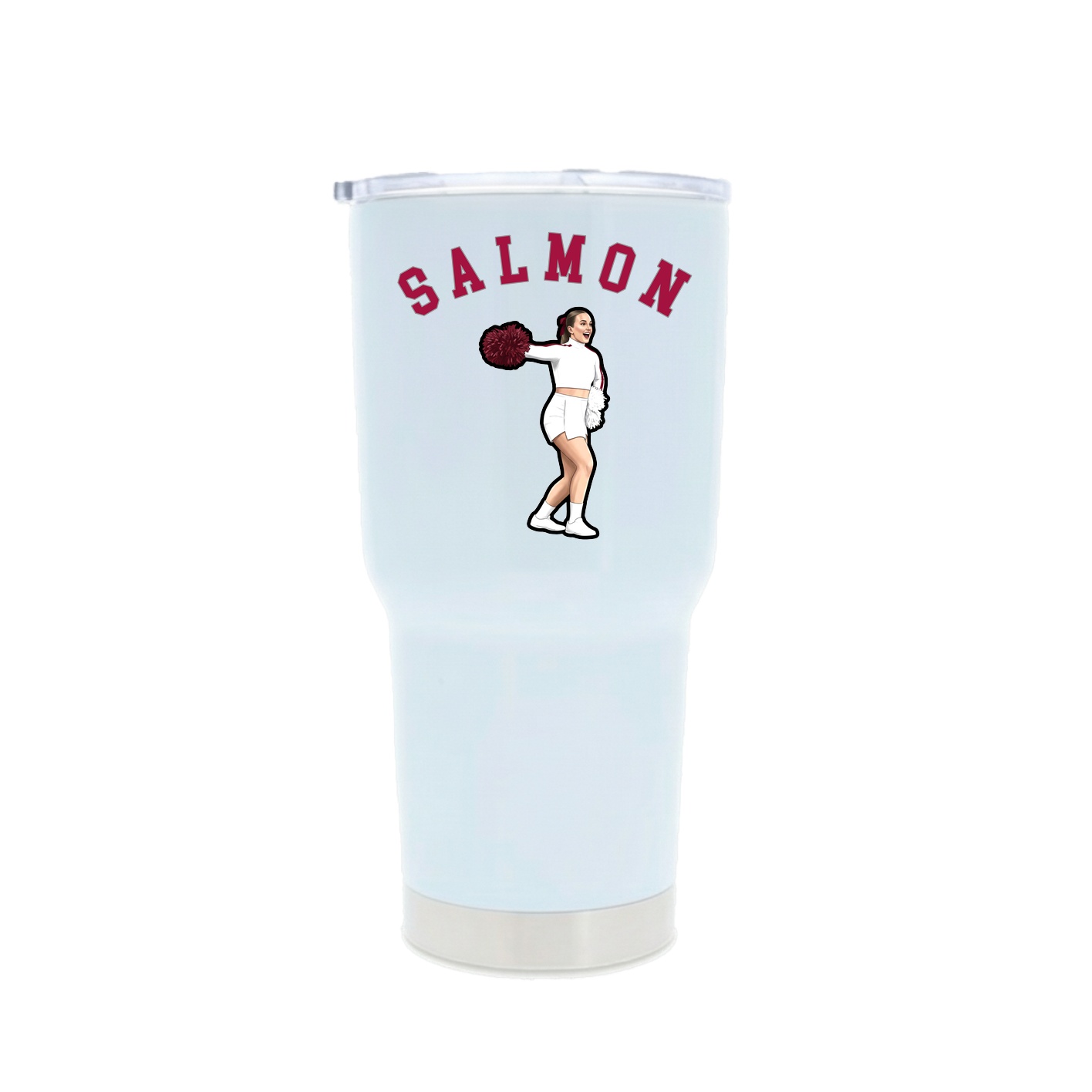 30oz Stainless Steel Tumbler — Shirsey Arch in White