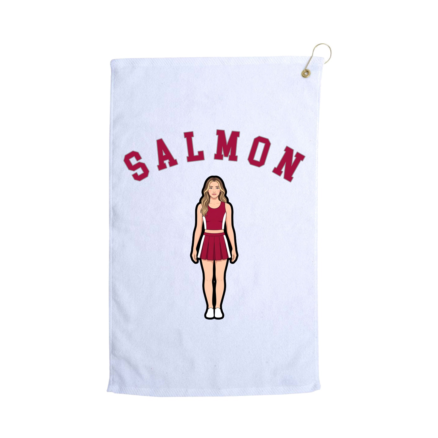 Golf Towel — Shirsey Arch in White