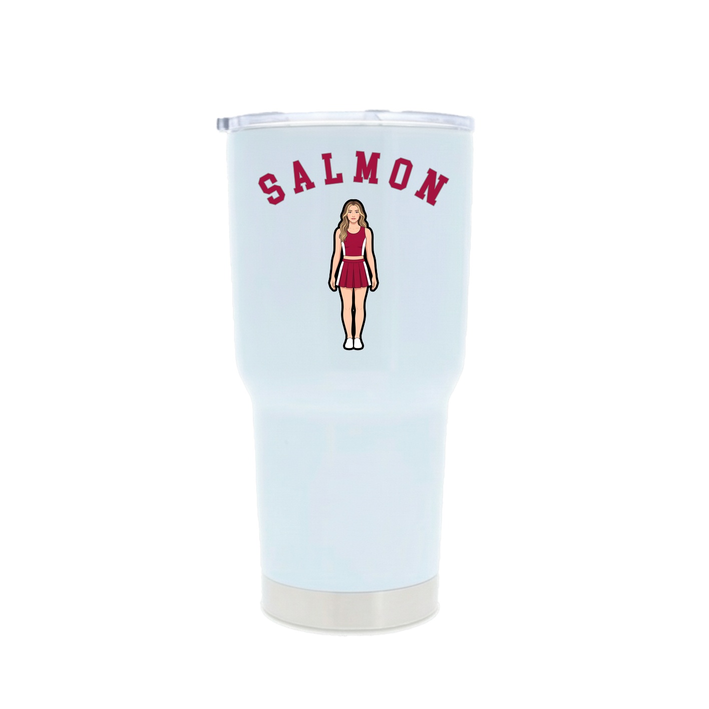 30oz Stainless Steel Tumbler — Shirsey Arch in White