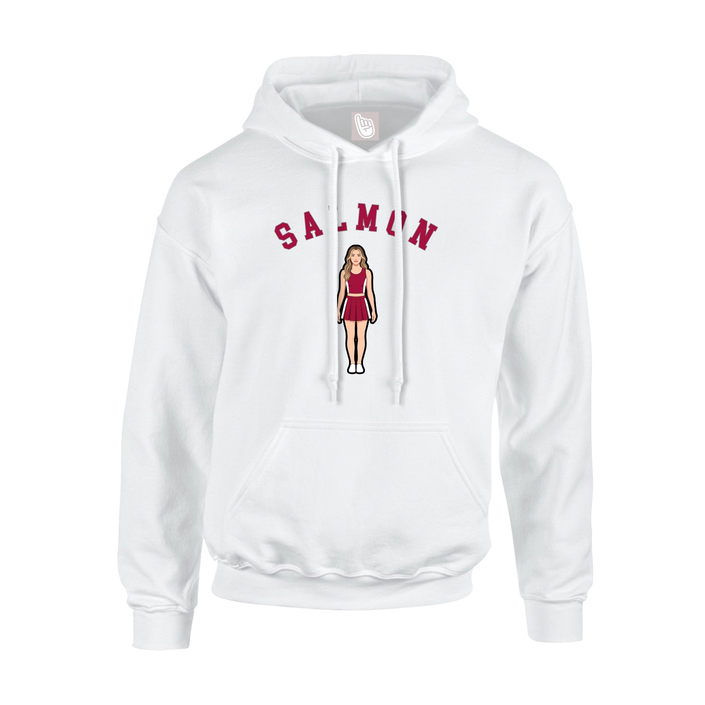 Hoodie — Shirsey Arch in White