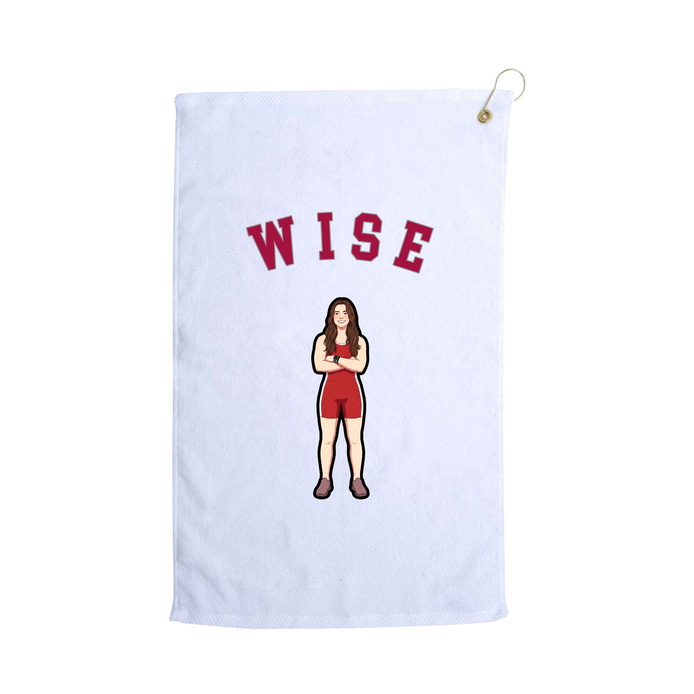 Golf Towel — Shirsey Arch in White