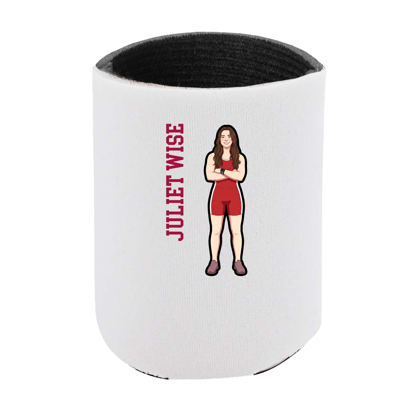 Can Holder — Name Vertical in White