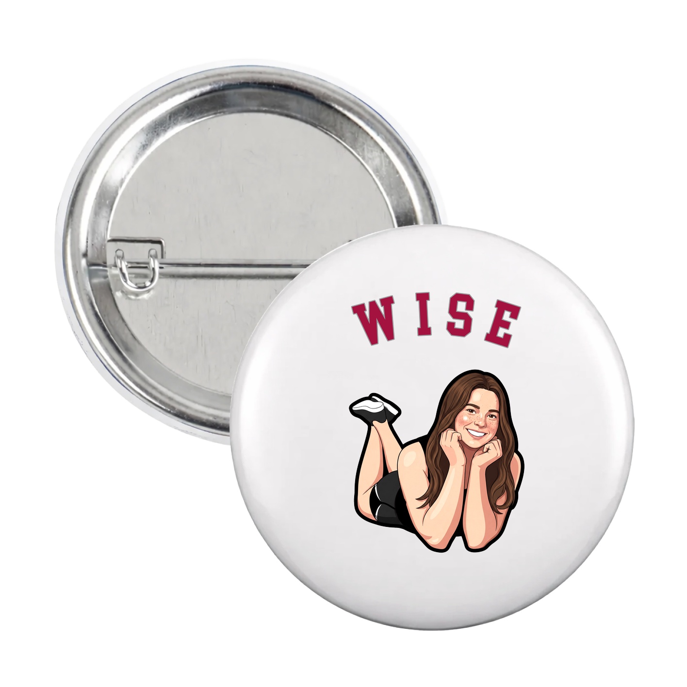Game Day Button — Shirsey Arch in White