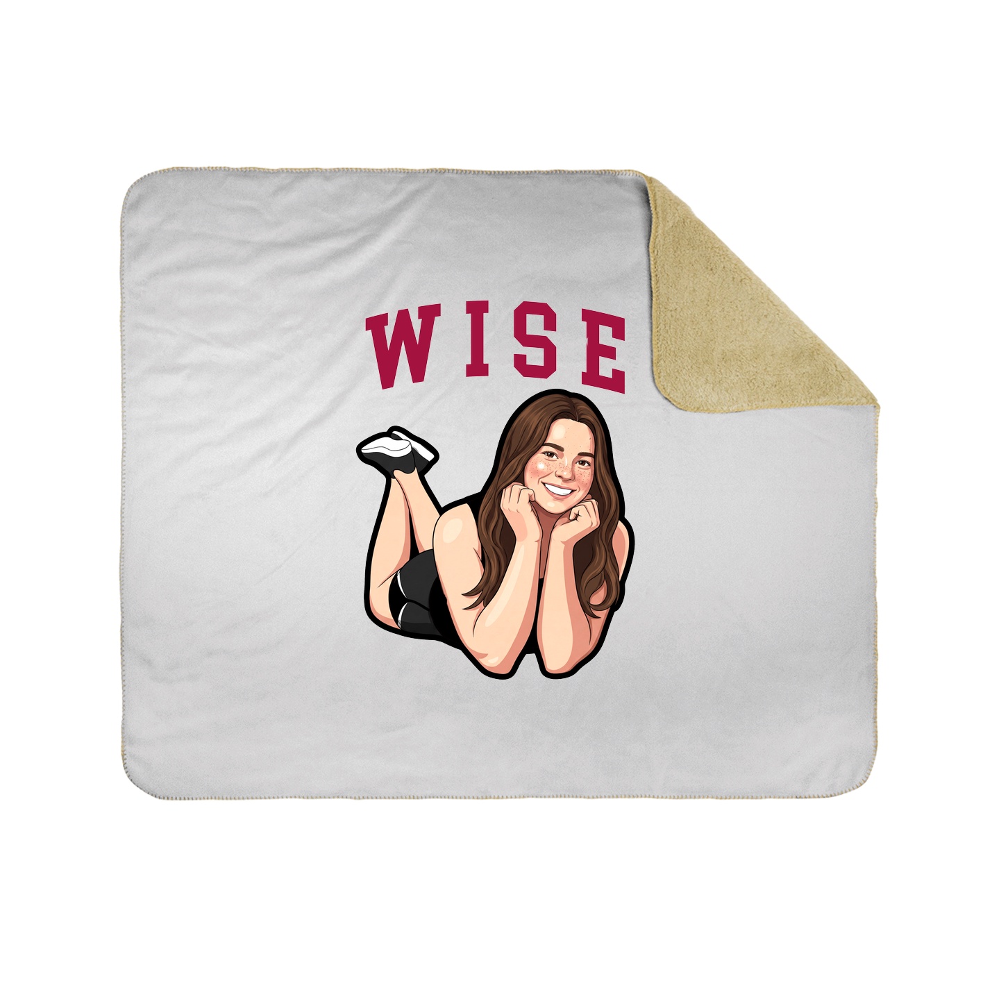 Throw Blanket — Shirsey in White