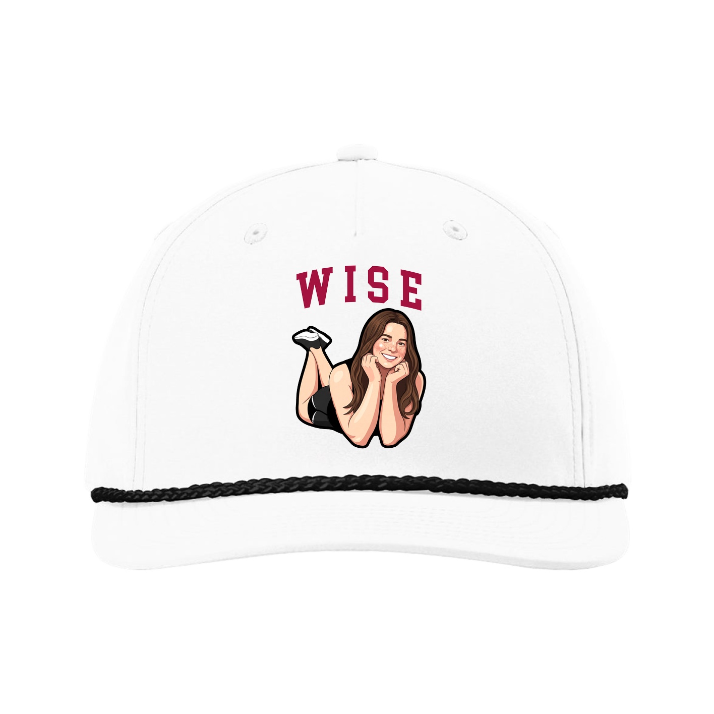 Five-Panel Classic Rope Cap — Shirsey in White