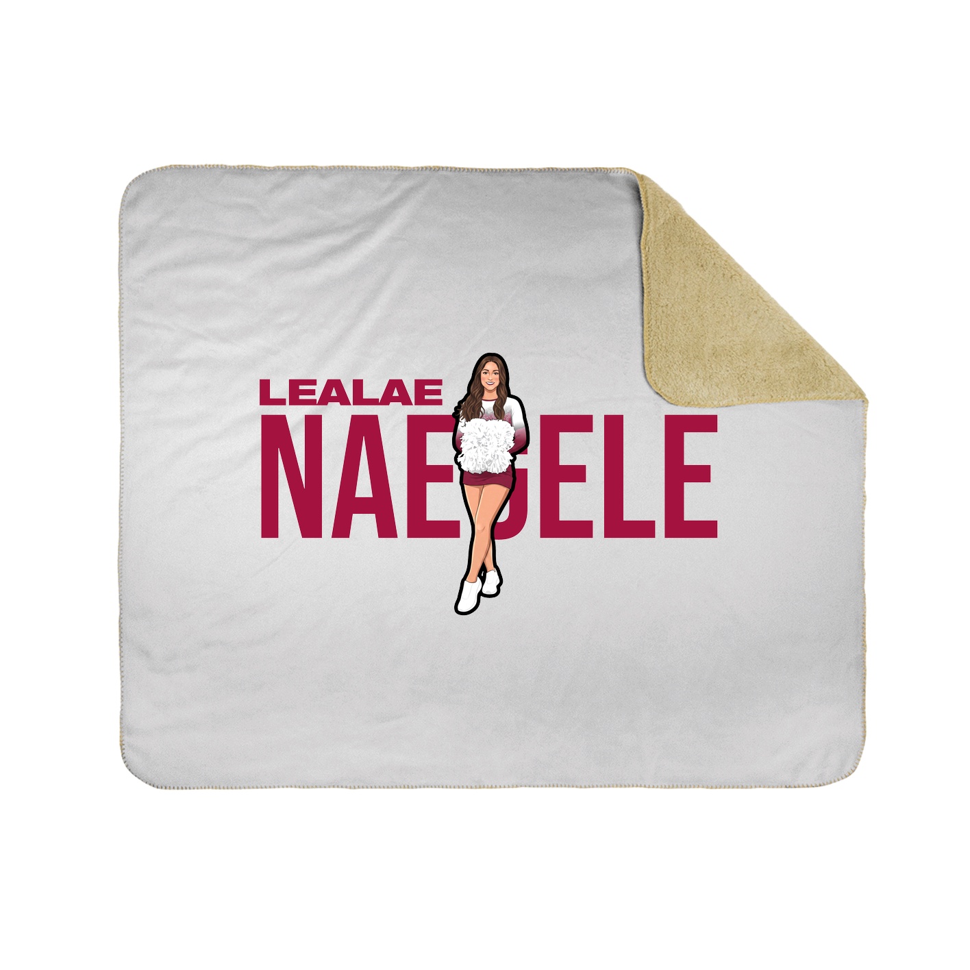 Throw Blanket — Player Name in White