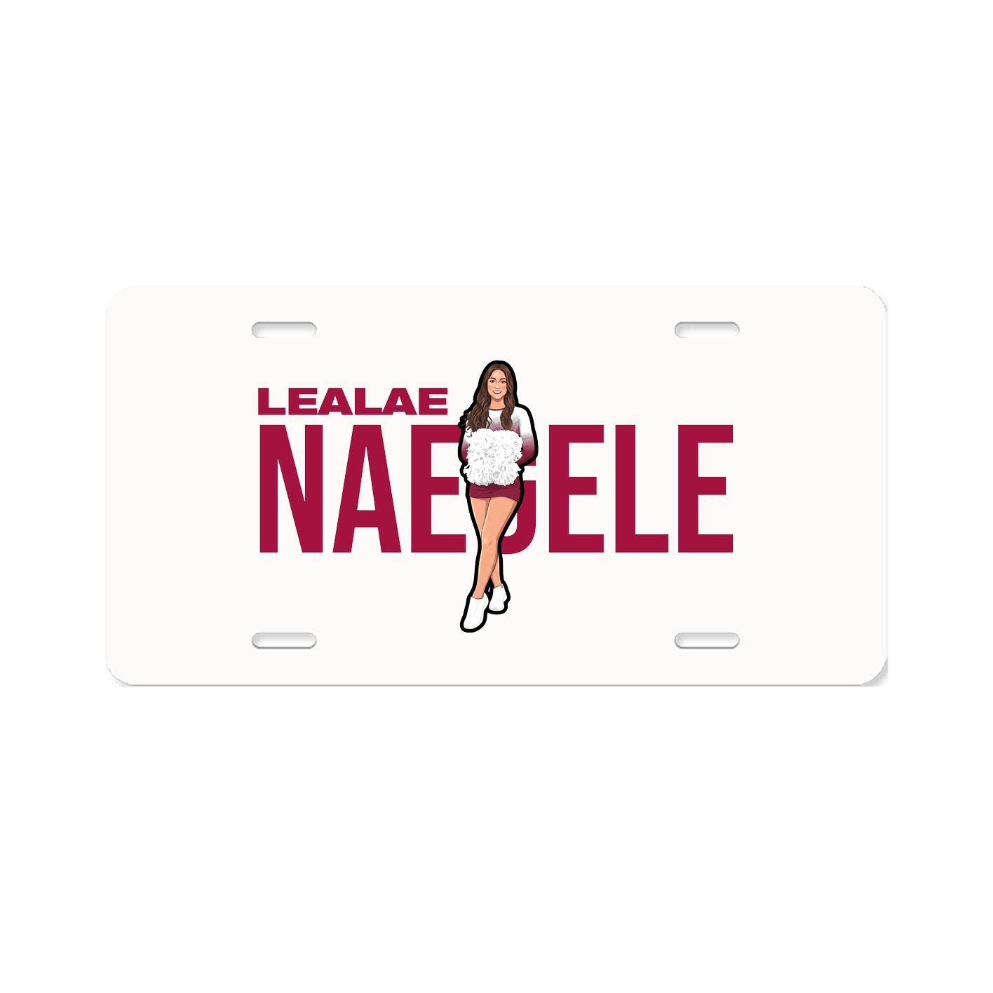 License Plate — Player Name in Classic