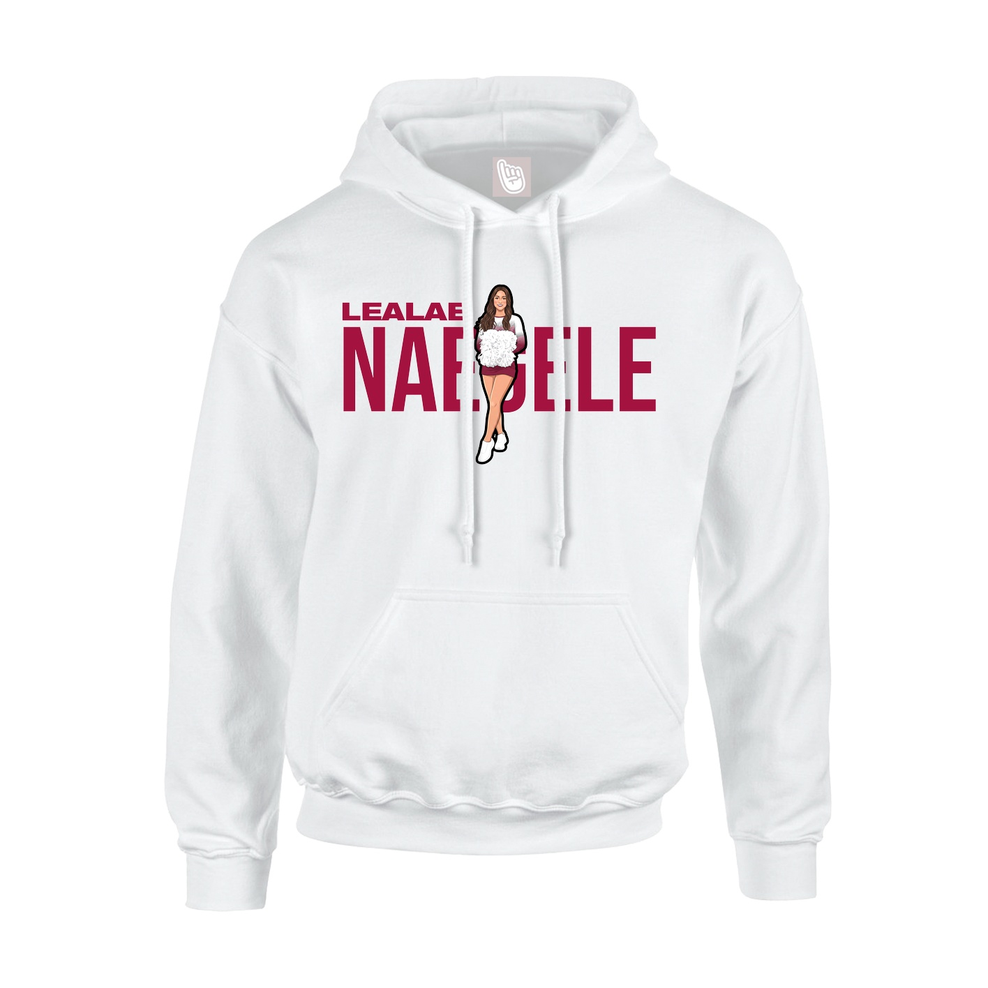 Youth Hoodie — Player Name in White