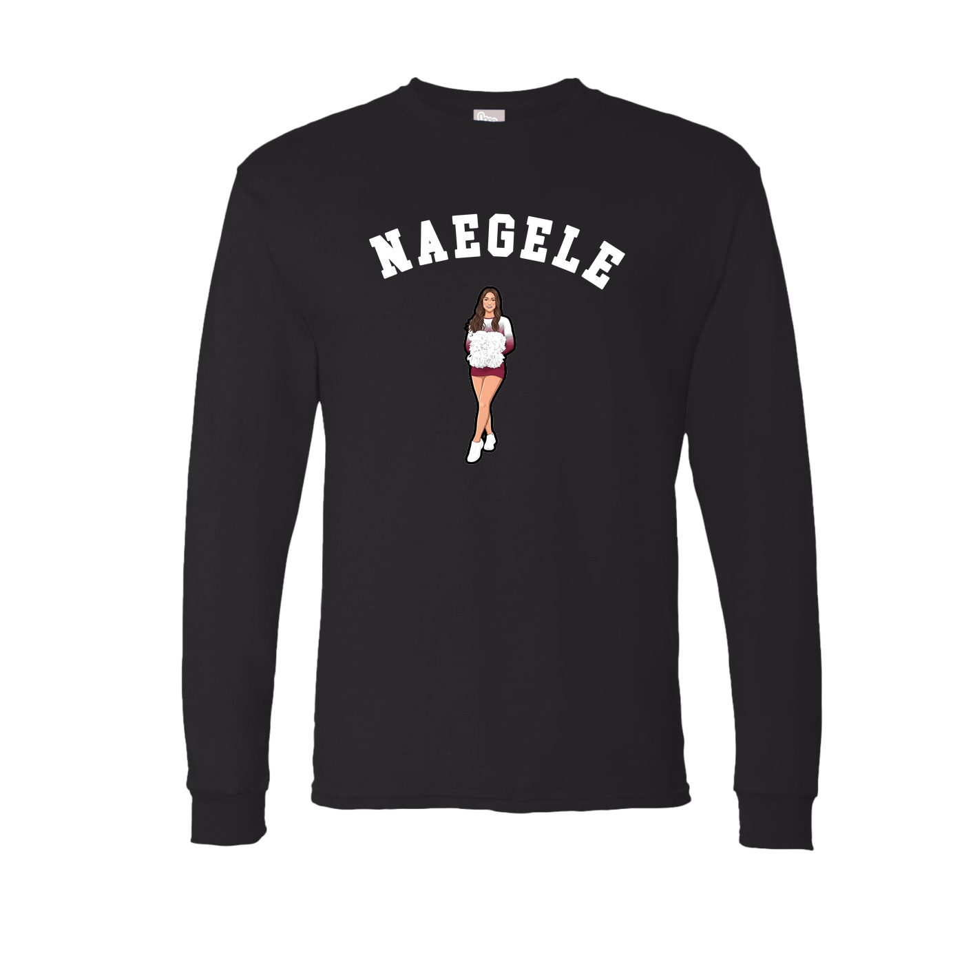 Long Sleeve Tee — Shirsey Arch in Black