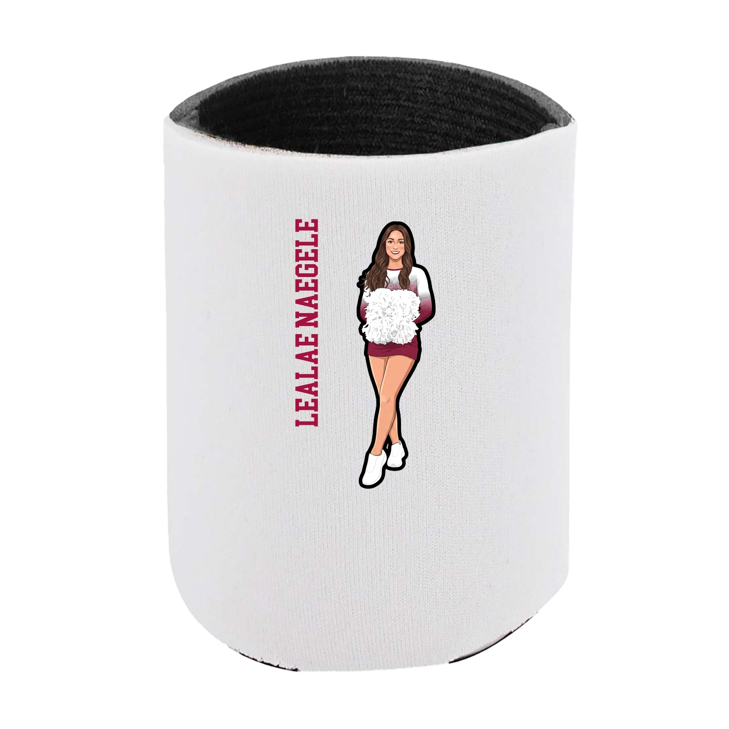 Can Holder — Name Vertical in White
