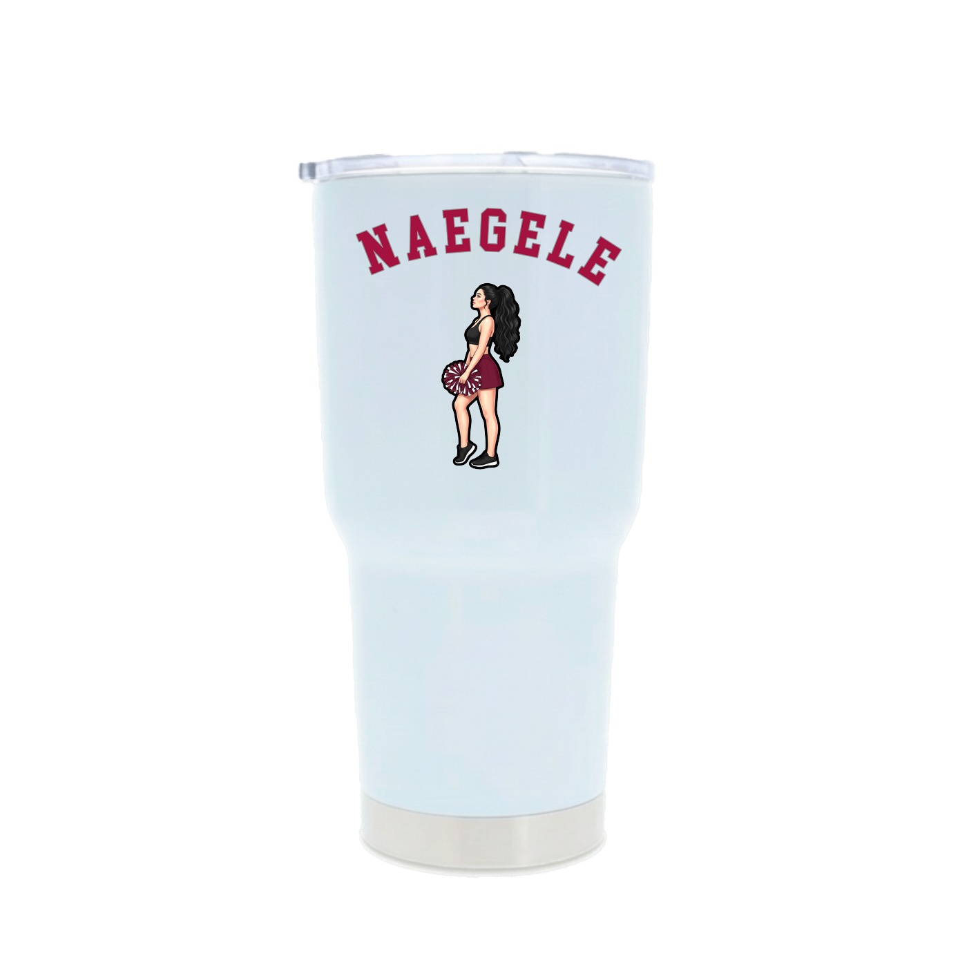 30oz Stainless Steel Tumbler — Shirsey Arch in White