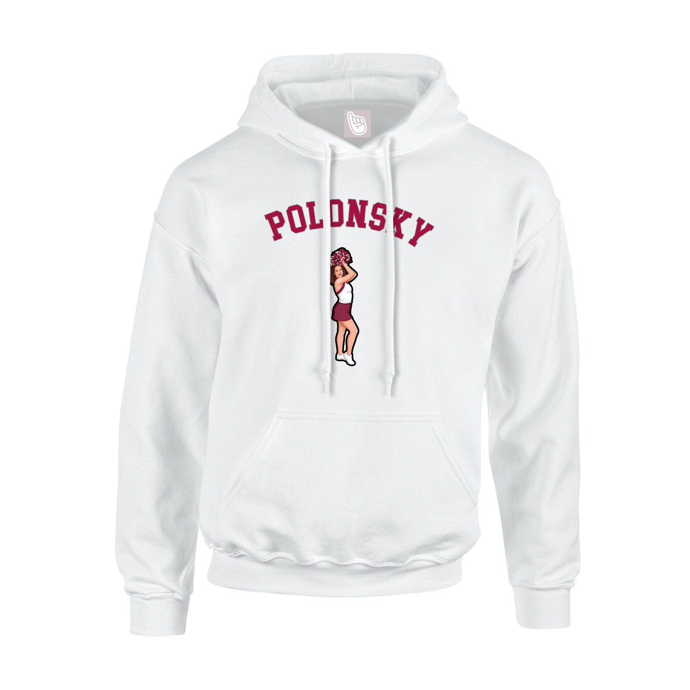 Youth Hoodie — Shirsey Arch in White