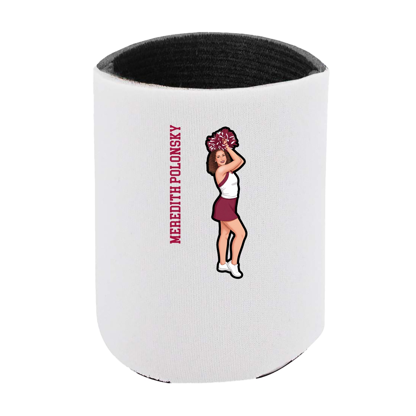 Can Holder — Name Vertical in White