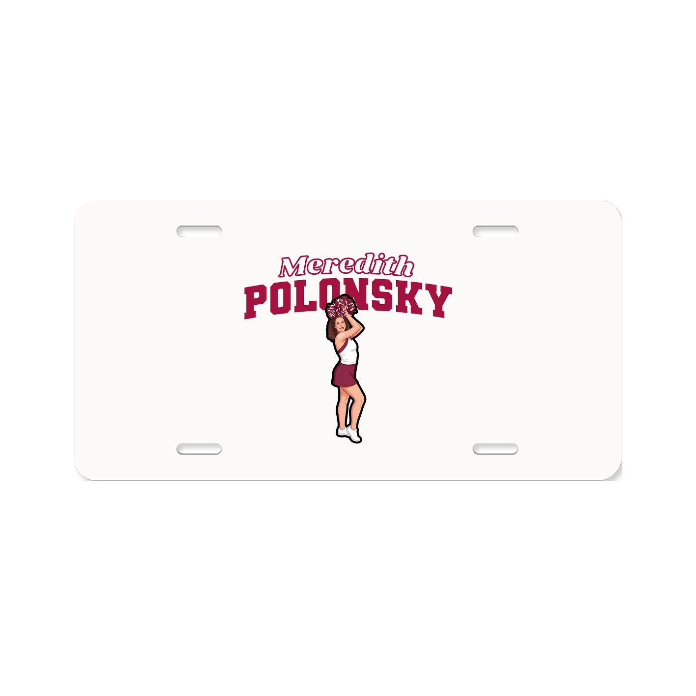 License Plate — Name Arch in Classic