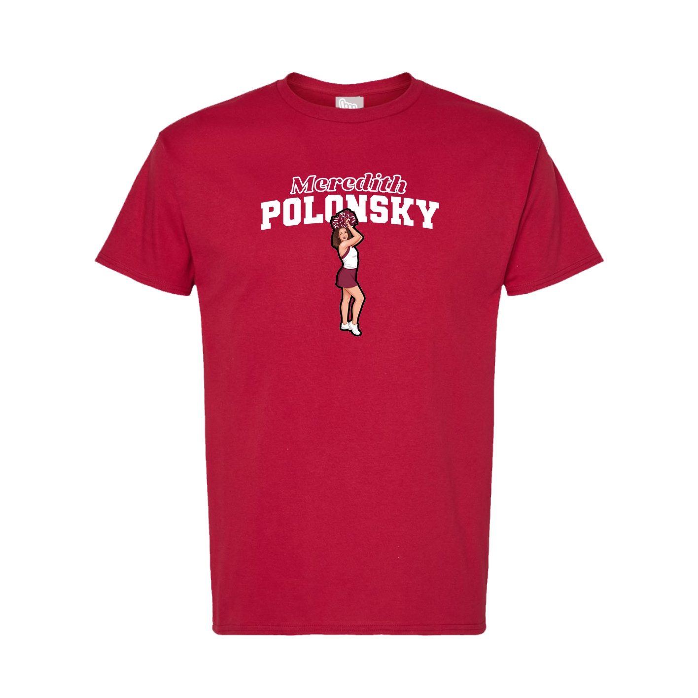 Tee — Name Arch in Crimson