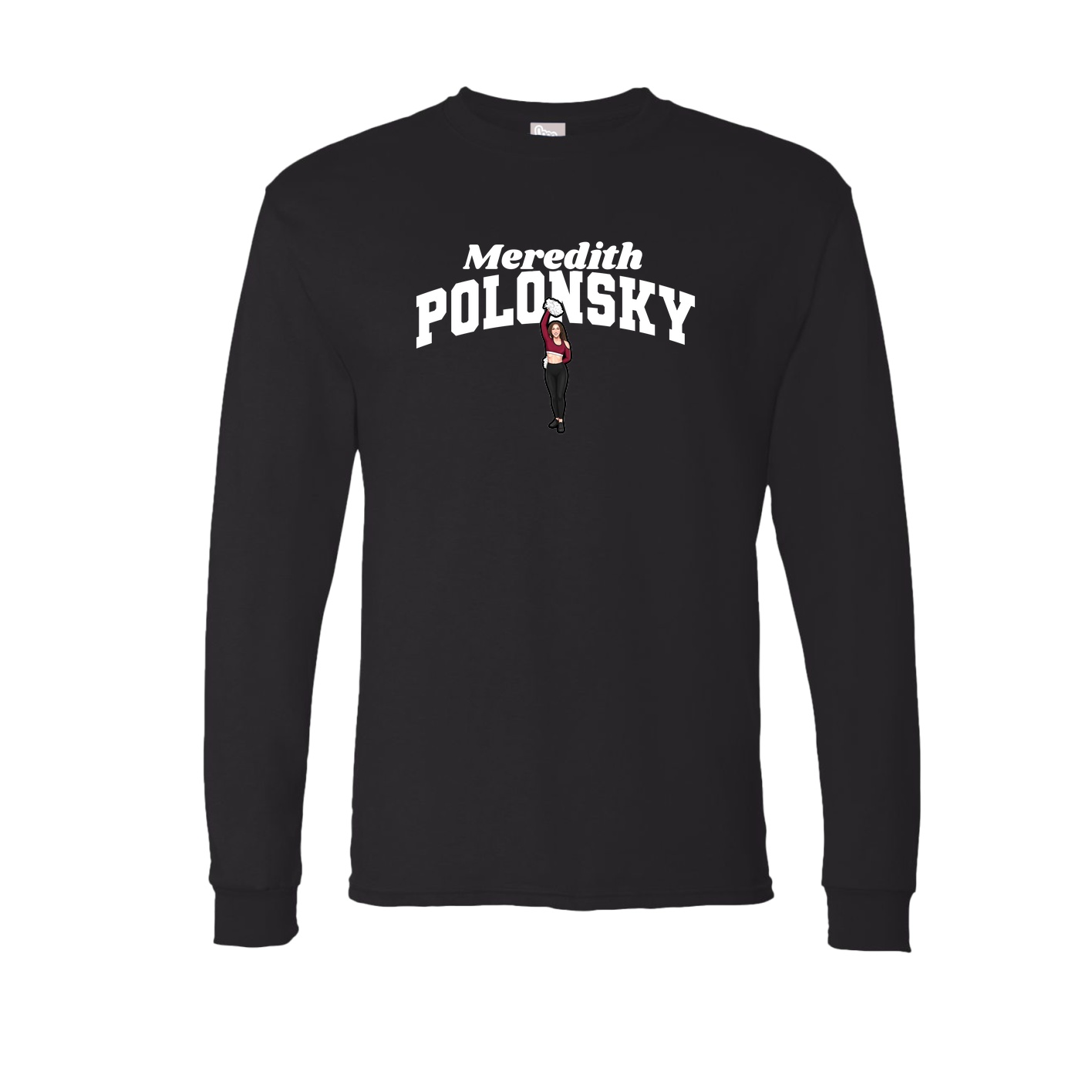 Long Sleeve Tee — Signature Arch in Black