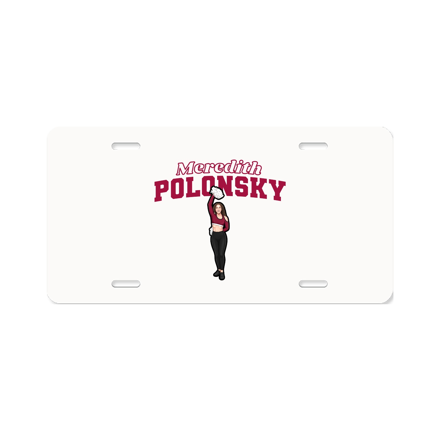 License Plate — Name Arch in Classic