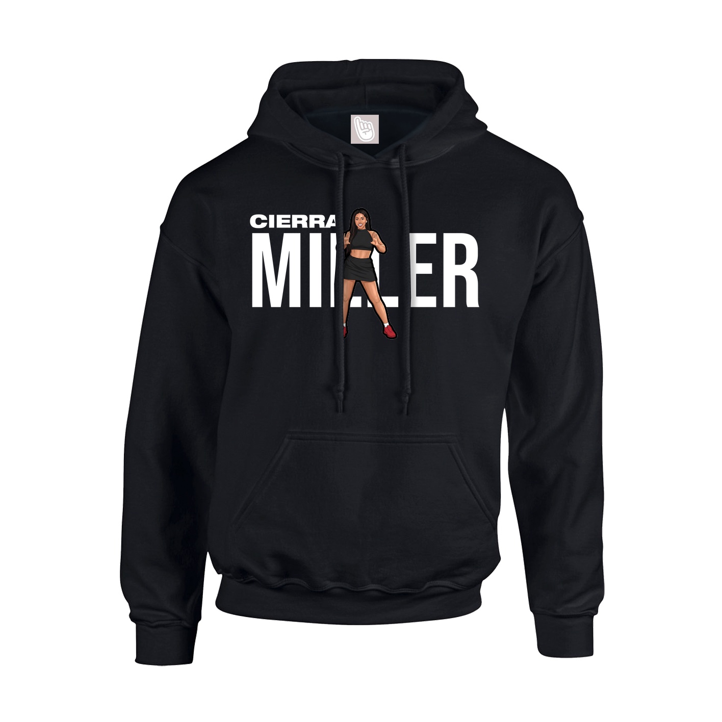 Youth Hoodie — Player Name in Black