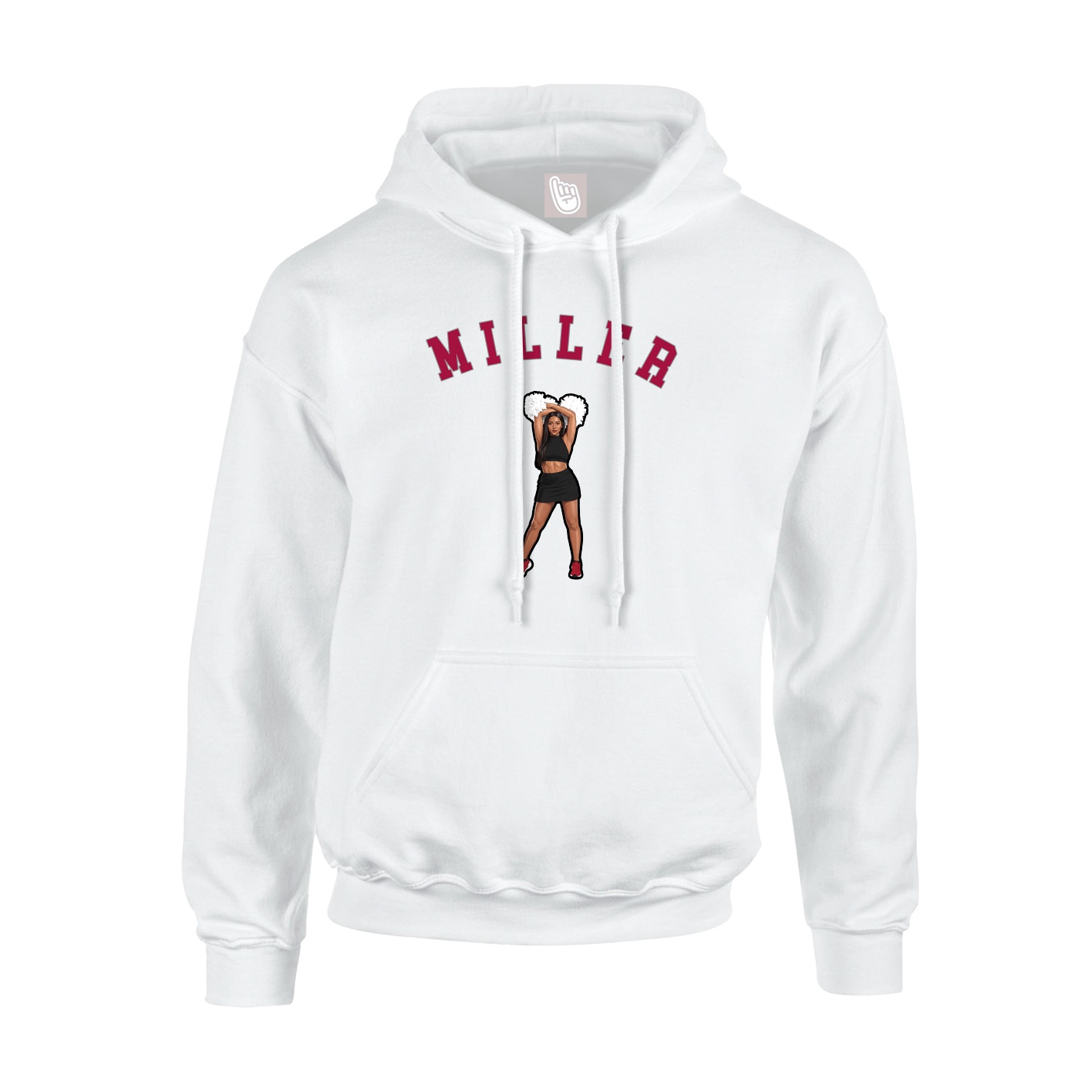 Youth Hoodie — Shirsey Arch in White